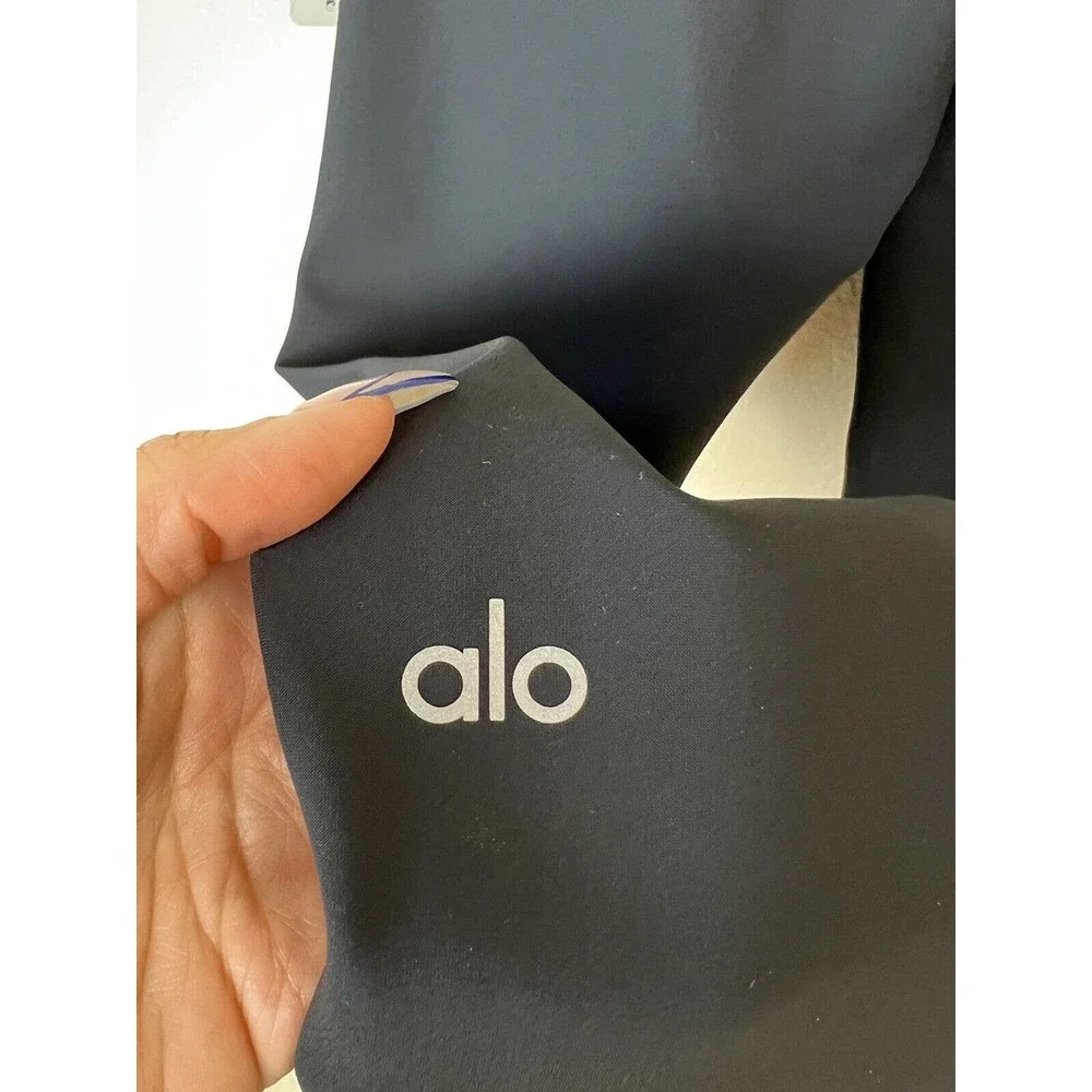 NEW Alo Yoga Black Warrior Legging S High Waist Extreme Ripped Slash Womens